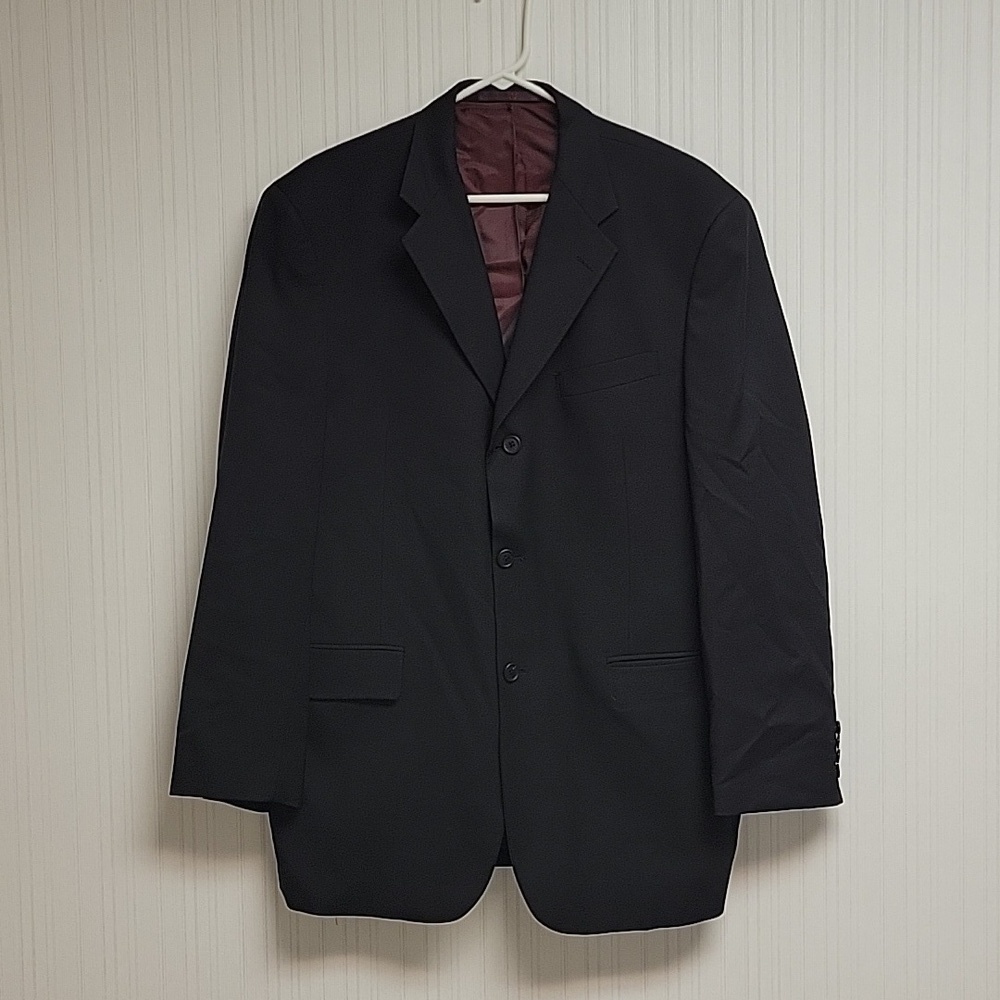Ted Baker Endurance black blazer sz 42R 100% pure new wool. Lining 100% viscose.